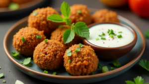 linsen falafel aromatischem