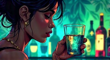 Denkt nach über den nächsten Drink!