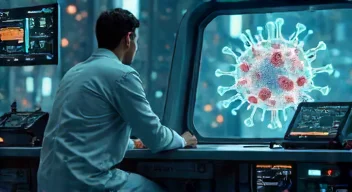 Ein Technologe analysiert Adenoviren (4/10)