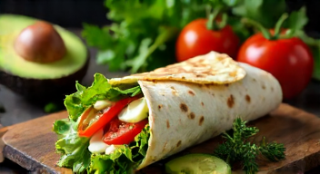 Mein Weg zu gesunden Wraps: Käse, Gemüse und Genuss (1/10)